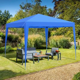 Outdoor 10x 10Ft Pop Up Gazebo Tent Canopy with 4pcs Weight sand bag,with Carry Bag-Blue