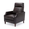 Biscoe Push Back Recliner - Burnished Brown