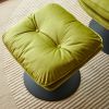 Swivel Leisure chair lounge chair velvet APPLE GREEN color with ottoman