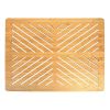 Oceanstar Bamboo Floor and Bath mat with Non-Slip Rubber Feet