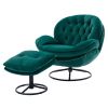 Accent chair TV Chair Living room Chair with Ottoman-GREEN