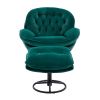 Accent chair TV Chair Living room Chair with Ottoman-GREEN