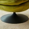 Swivel Leisure chair lounge chair velvet APPLE GREEN color with ottoman