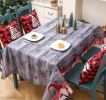 Christmas Decoration Layout Creative Printed Tablecloth Christmas Tabletop Decoration Supplies