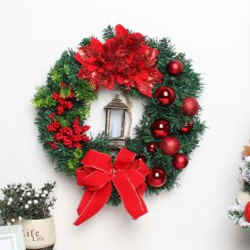 Christmas decorations Scene decoration props Jesus Christmas wreath door hanging (select: MF6F-40CM)