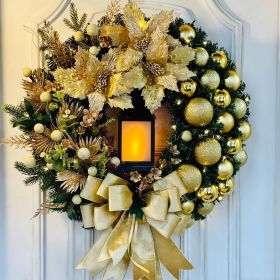 Christmas decorations Scene decoration props Jesus Christmas wreath door hanging (select: MF2F-40CM)