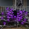 1pc, Halloween Light Up Spider, Spider Web Scary Giant Halloween Spider, Scene Decor, Festivals Decor, Room Decor, Home Decor, Corridors Decor,