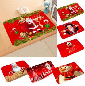 Christmas Doormat Santa Claus Carpet Merry Christmas Decorations For Home Xmas Navidad Natal Gifts Happy New Year (Color: flannel carpet 14)