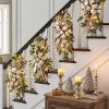 Christmas Decorations for Home Hanging Stairs Garland Wall Hanging