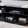 20 minutes quick assemble, modern TV Stand with LED Lights,high glossy front TV Cabinet,can be assembled in Lounge Room, Living Room or Bedroom