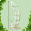 6-Tier 9 Potted Metal Plant Stand Holder Display Shelf with Hook