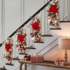 Christmas Decorations for Home Hanging Stairs Garland Wall Hanging