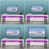 20 minutes quick assemble, modern TV Stand with LED Lights,high glossy front TV Cabinet,can be assembled in Lounge Room, Living Room or Bedroom